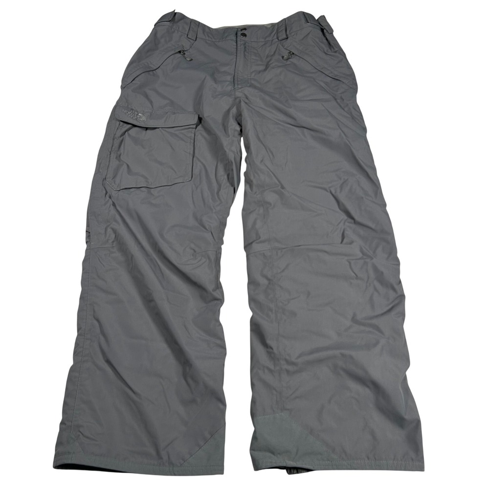 The North Face HyVent Snow Pants Mens XL Grey Waterproof Insulated Cargo Ski